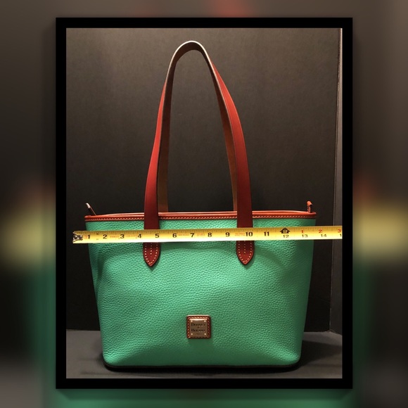 Dooney & Bourke Authentic Turquoise Shoulder Tote, New Without Tags - Picture 15 of 16